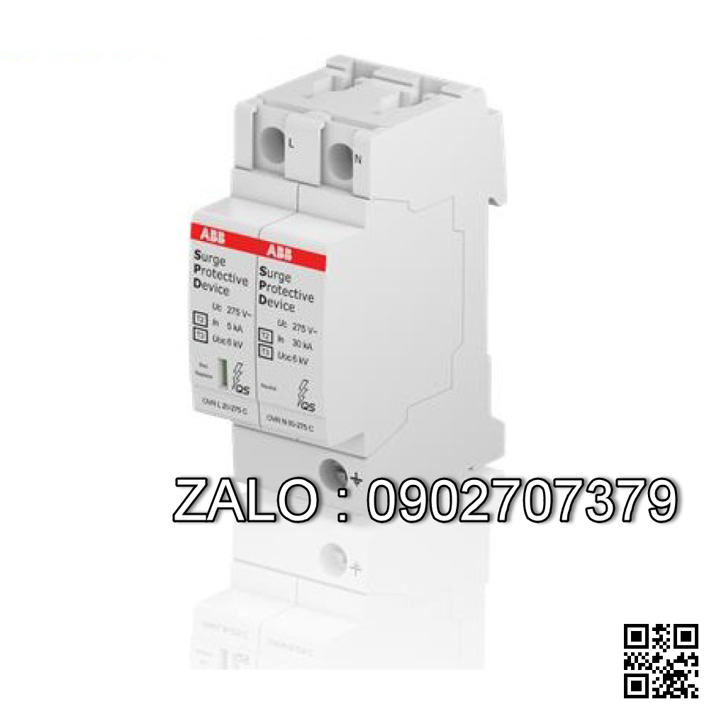 CB chống sét ABB OVR T2 1N 40-275 P QS 1P+N 40kA