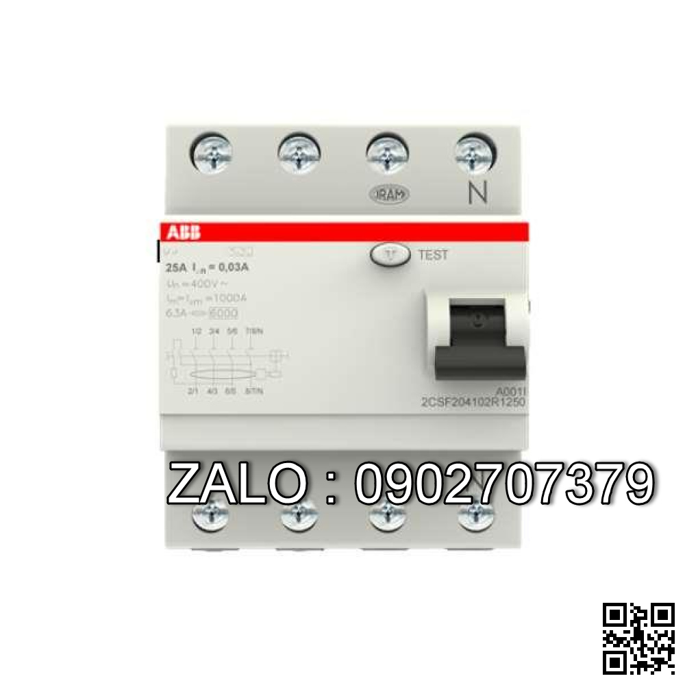 CB chống rò ABB FH204 AC-40/0.3 300mA 40A 4P