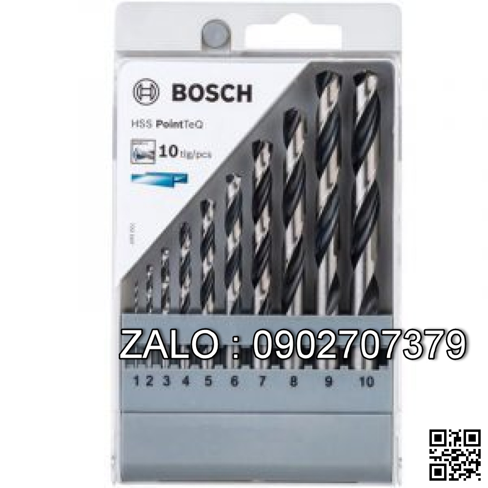 Bộ mũi khoan HSS 10 mũi Bosch 2608577348