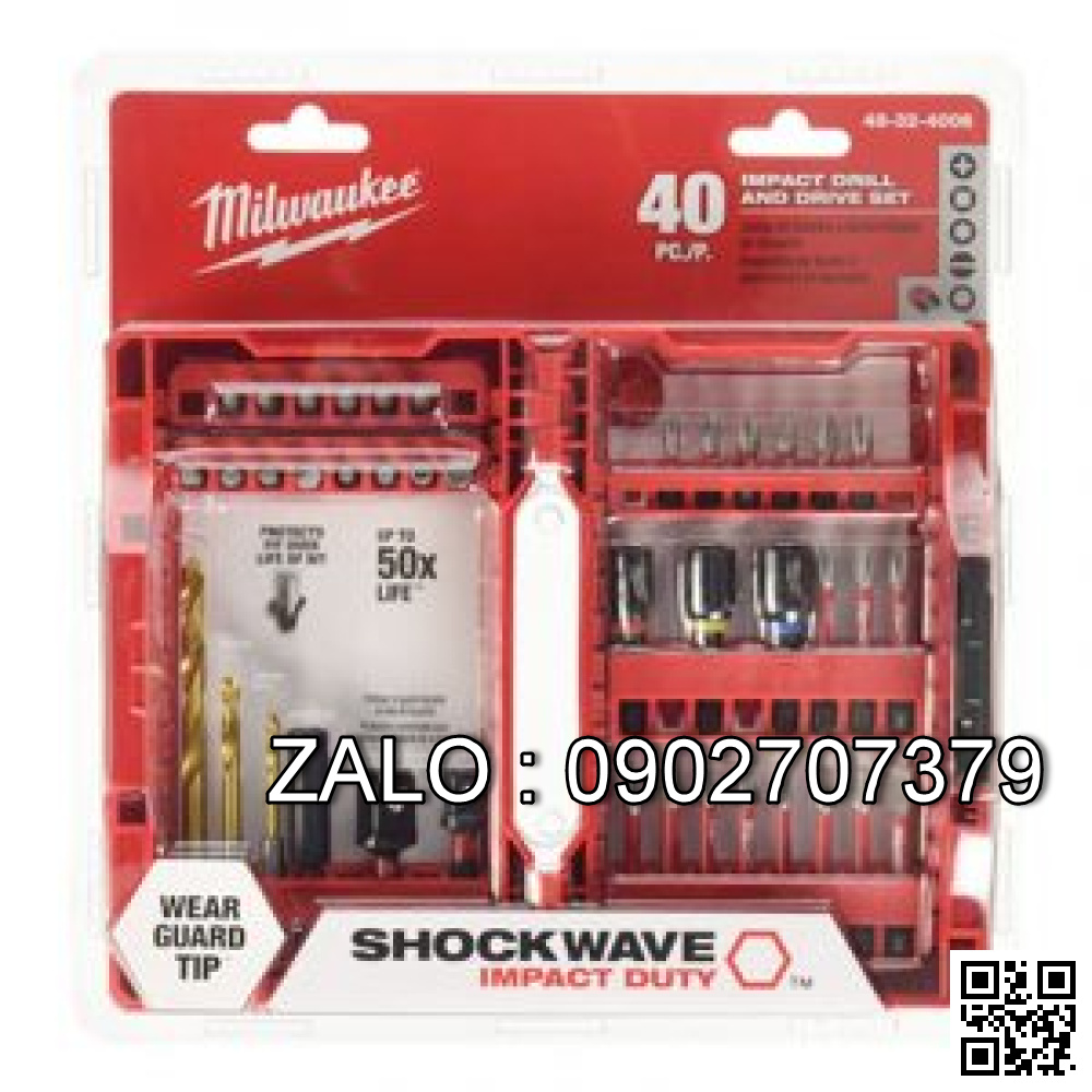 Bộ mũi khoan và vặn vít đa năng 40 chi tiết Milwaukee 48-32-4006