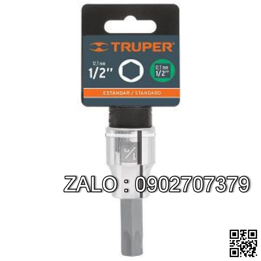 Đầu tuýp 1/2in ra đầu lục giác 17mm lục giác Truper D-1241-17M