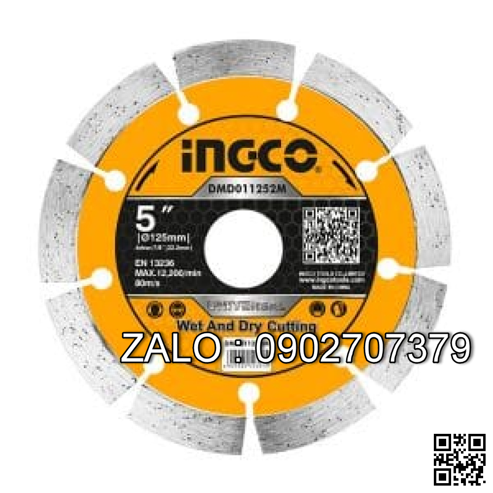 Đĩa cắt gạch khô 125×22.2mm INGCO DMD011252M