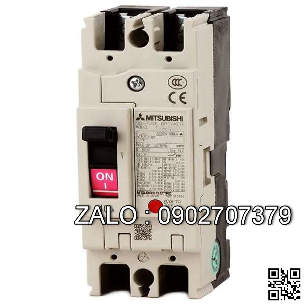 MCCB Mitsubishi NF125-CV 2P 125A 30kA