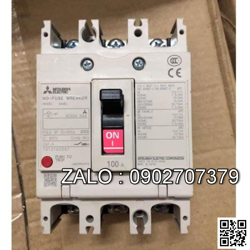 MCCB Mitsubishi NF125-HV 3P 30A 50kA