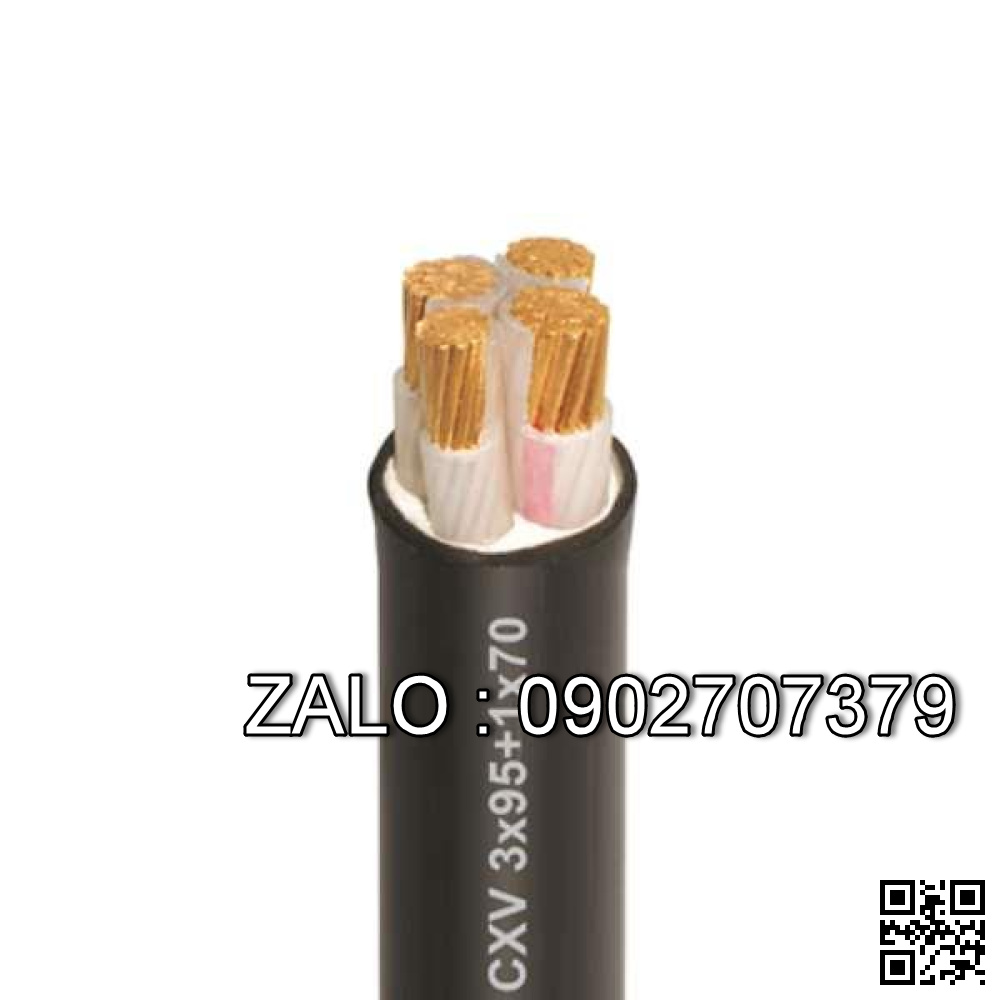 Dây cáp điện bọc PVC/CXV 3+1R CXV 3x35+1x16 mm