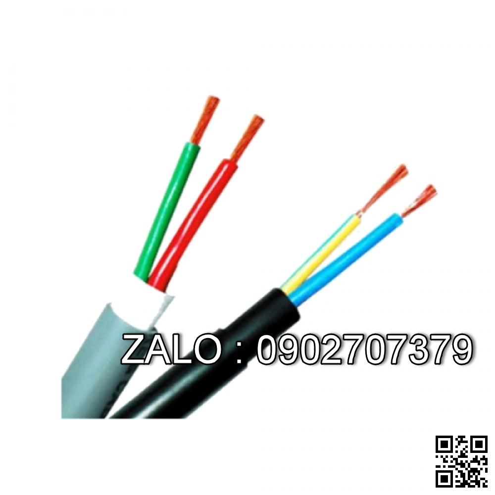 Dây điện pha tròn 2 ruột DAPHACO 2x10