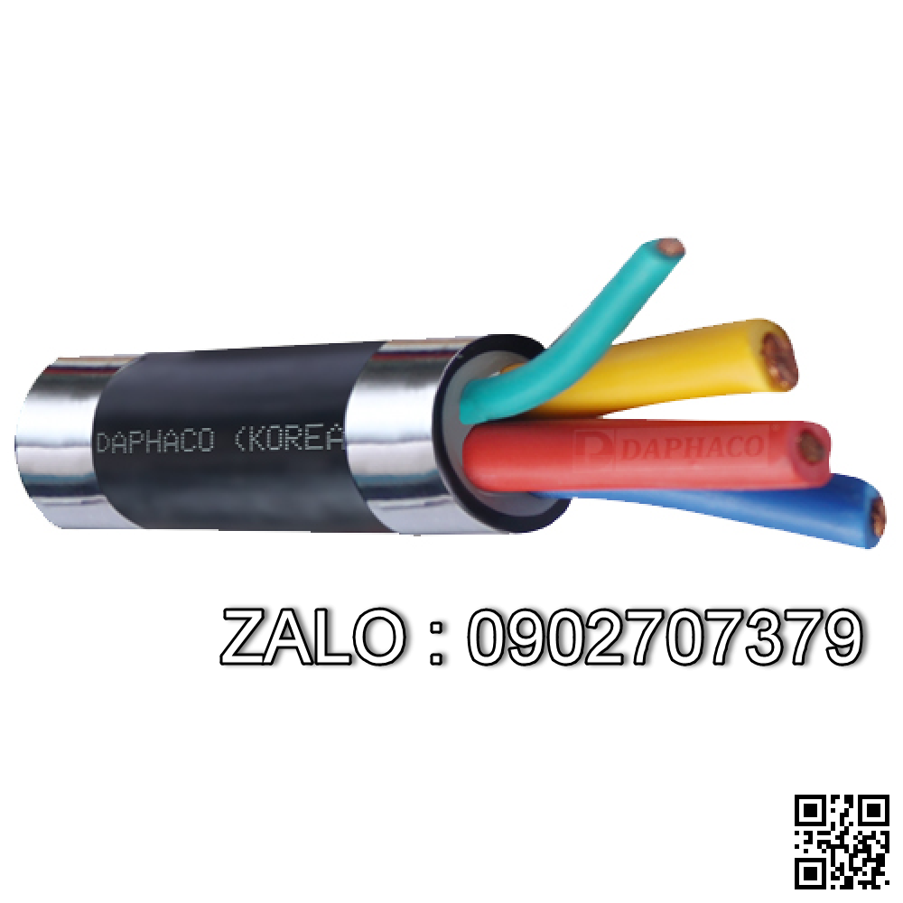 Dây điện cáp điện lực tròn 4 DAPHACO CVV 4x11