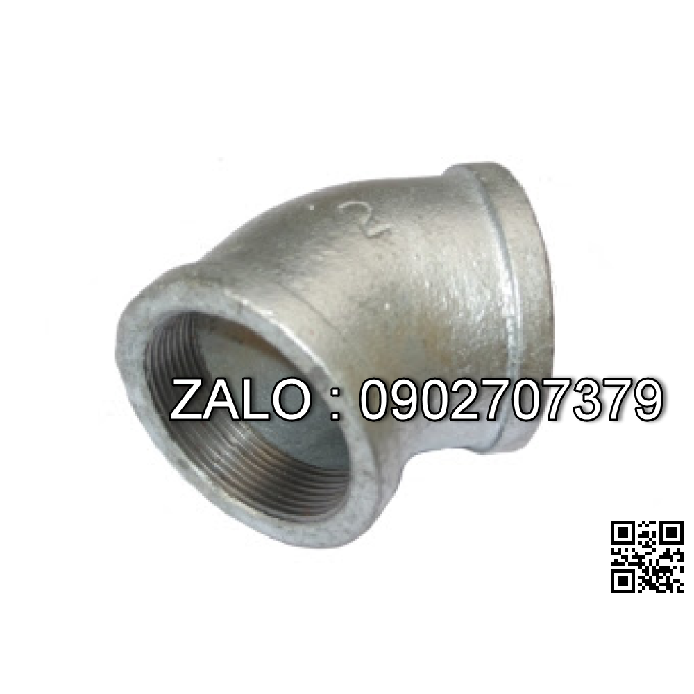 Co ren 45° ( co lơi ) BSPT - mạ kẽm DN20
