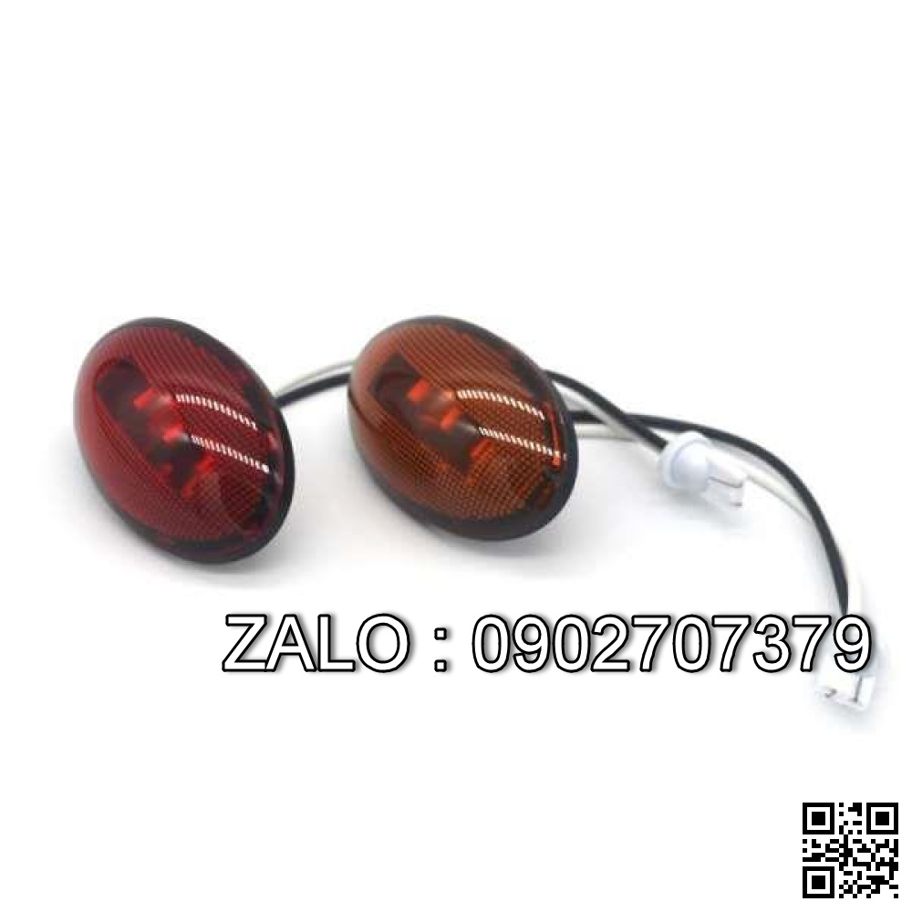 Đèn xi nhan 3 bóng Led, 3.9Inch gắn hông xe