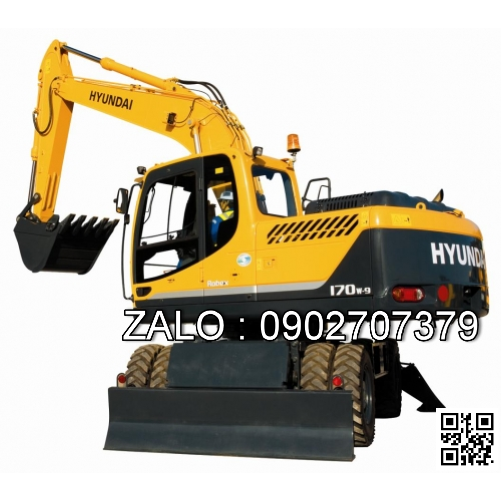Máy xúc đào bánh lốp Hyundai R140W-9S