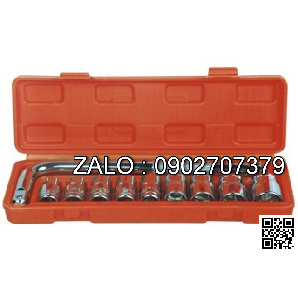 Bộ tuýp Asaki 10 chi tiết 1/2 Mạ crom
bóng AK-9769