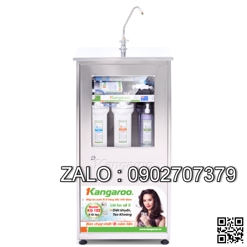 Máy lọc nước KG 102 VỎ inox KHÔNG NHIỂM TỪ