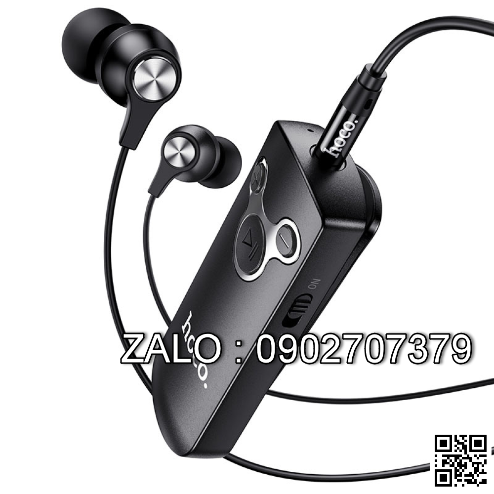 Tai Nghe Bluetooth V5.0 Kẹp Áo Hoco E52