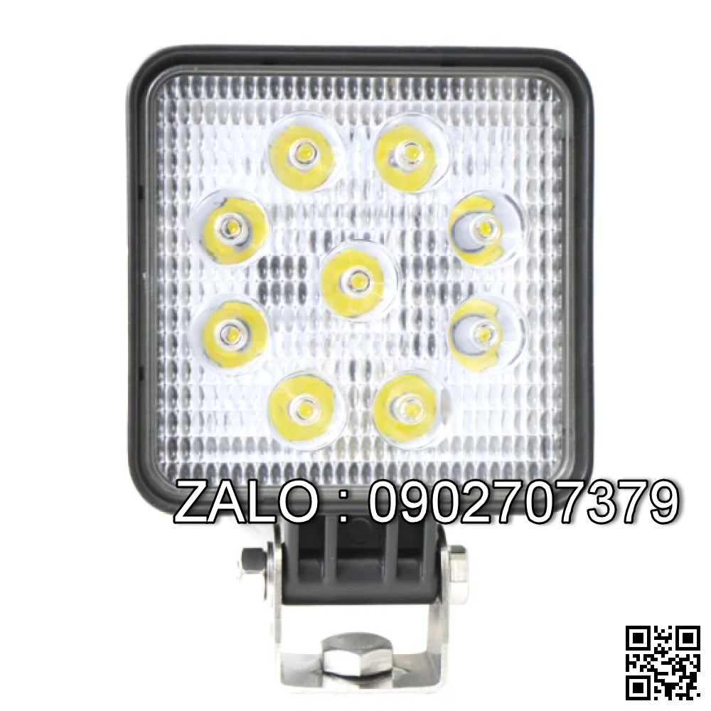 Đèn pha 9 led ( 12V-80V) 27W, sáng trắng