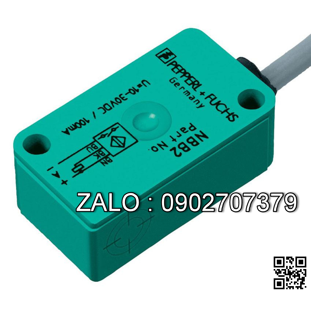 Switch: P+F NBB2-V3-E2 PNP NO, Voltage: 10-30VDC; Current: 0-100mAA; Temp: - 25do C to+180do C, NSX: GHIDINI, có hình ảnh (công tắc báo vị trí valve cụm Ecoflux máy chiết Procomac)