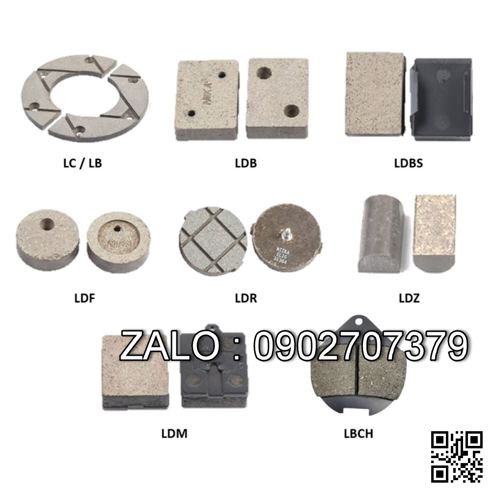 Bố má phanh khí nén 100x60x18MM