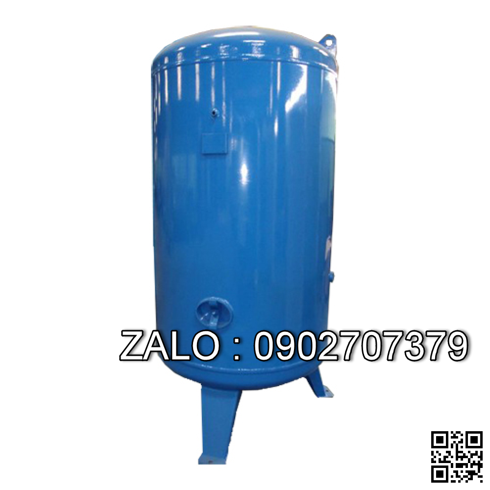 Bình nén khí 1000 lít áp suất sử dụng 7kg/m3 (đã bao gồm giấy kiểm định, van an toàn, phụ kiện) - mới 100%