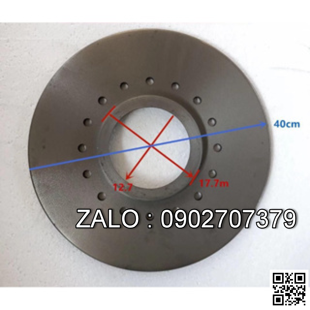 Đĩa Phanh XCMG LW300F phi 450/ 12 lỗ lắp bu lông, đường kính lỗ phi 18	