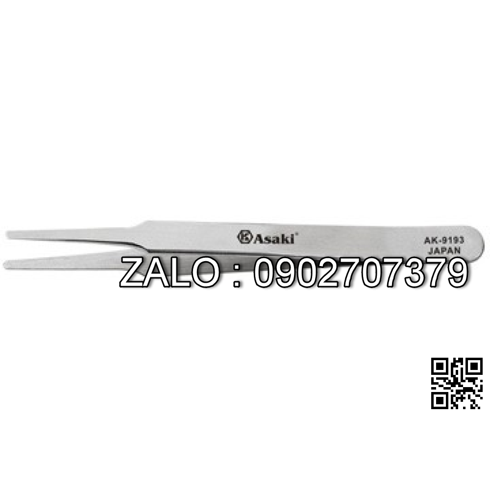Nhíp gắp linh kiện mũi bằng 120 x 9 x
2mm Asaki Inox AK-9193