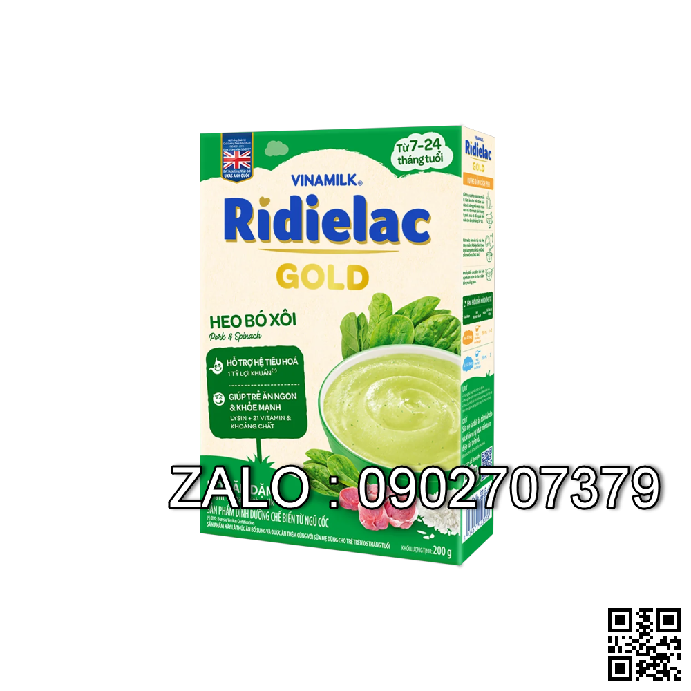 Vinamilk Ridielac Gold Bột ăn dặm Heo Cà Rốt 350g