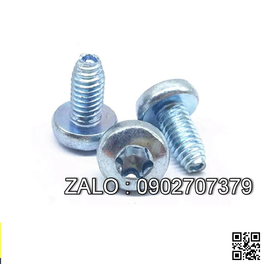 Ốc đầu bằng mạ kẽm M6x8