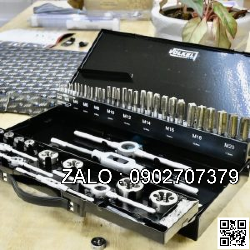 Bộ taro bàn ren 52 món, từ M3 đến M20. Voelkel Germany 49251