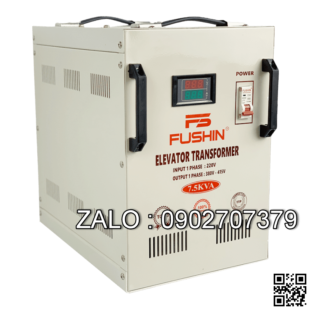 Biến áp thang máy 7.5KVA - Dây đồng 100% - Nhản hiệu : Fushin