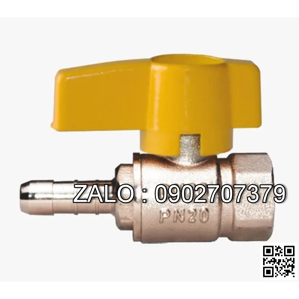Van khóa thau tay vặn màu trắng 60