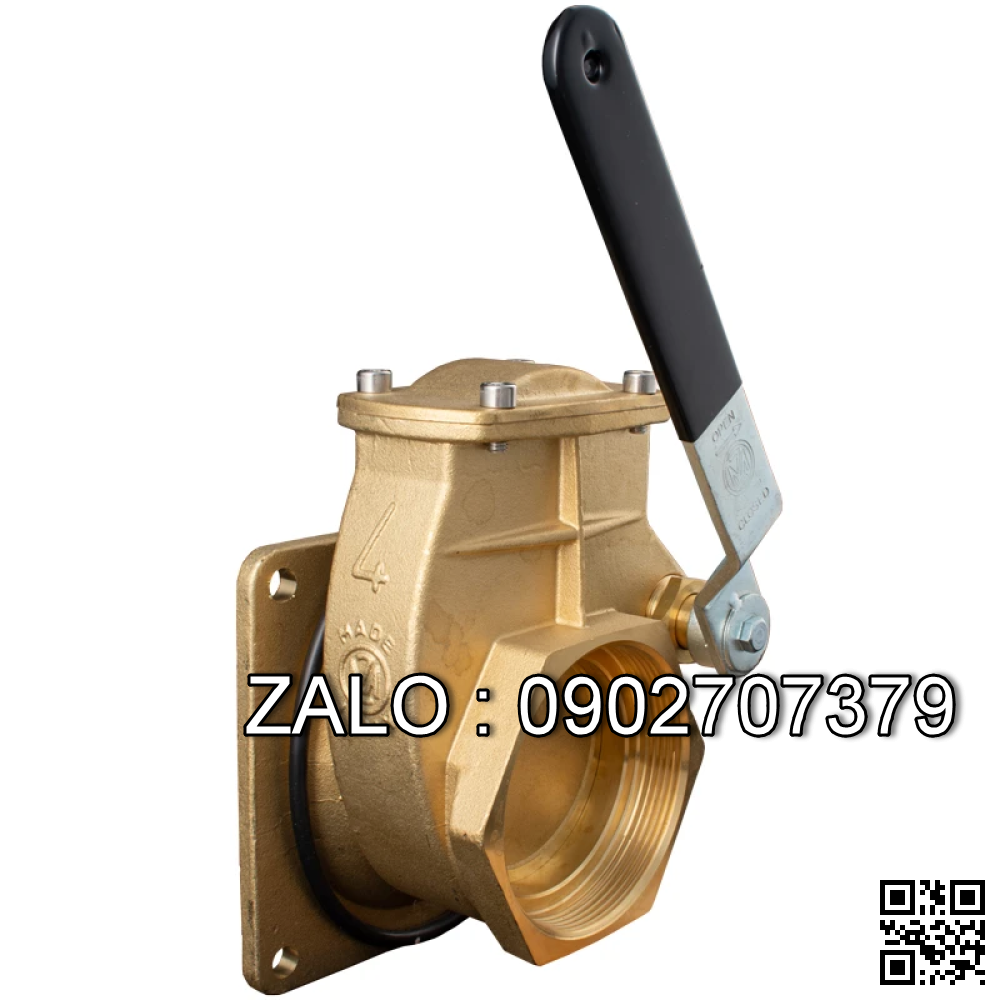 Van khóa thau răng trong RT tay gạt Inox màu đỏ 21