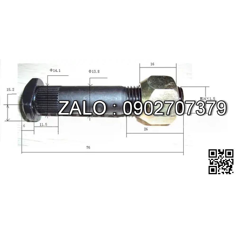 bulong bánh xe nâng WITH NUT 216G3-02061
