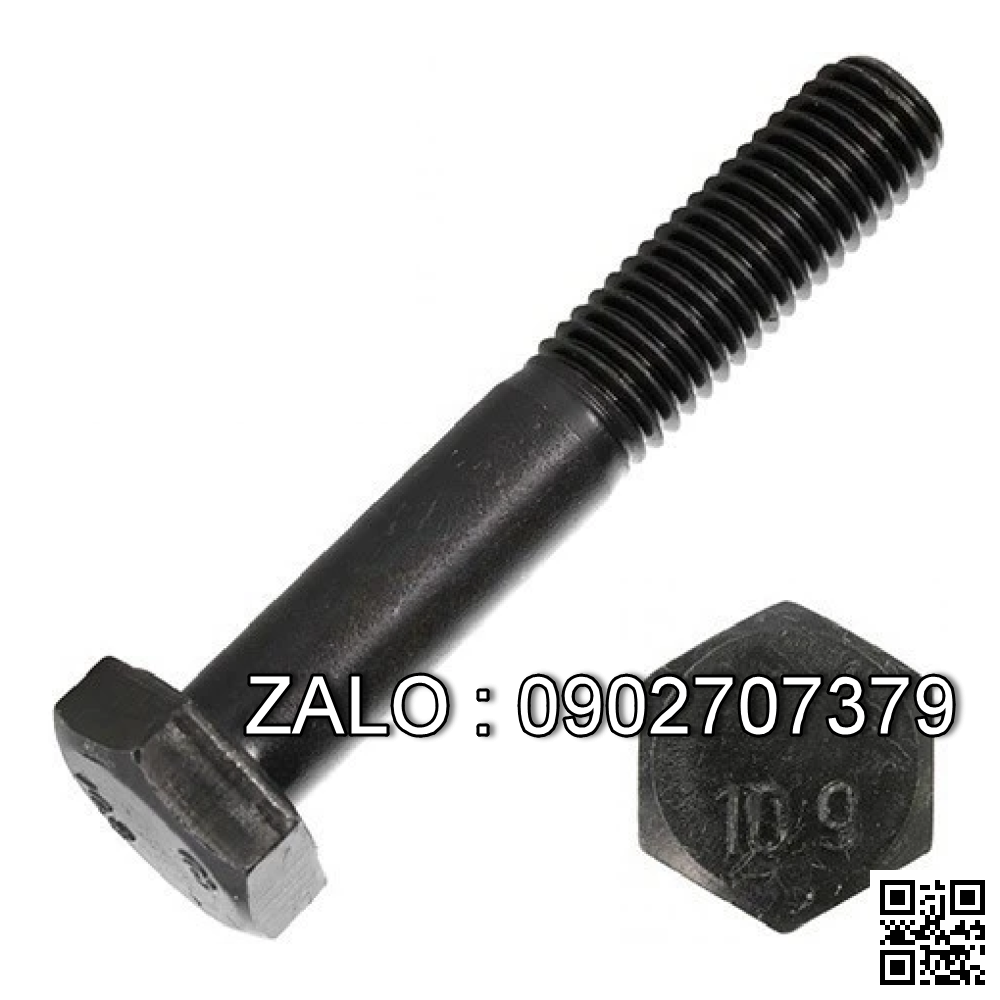 Bộ Bulong lục giác chìm ren lửng thép đen M4x20