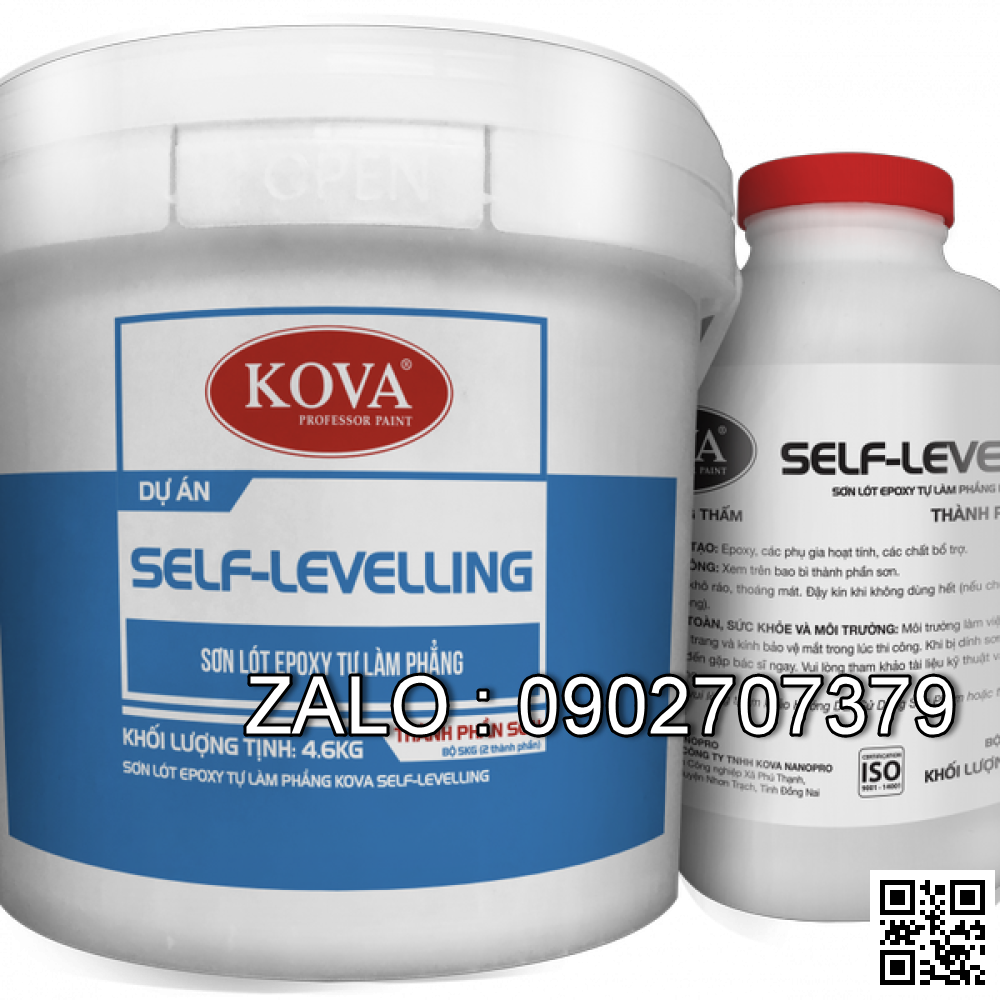 SƠN EPOXYTỰ SAN PHẲNG KOVA SELF-LEVELING – MÀU TRUNG