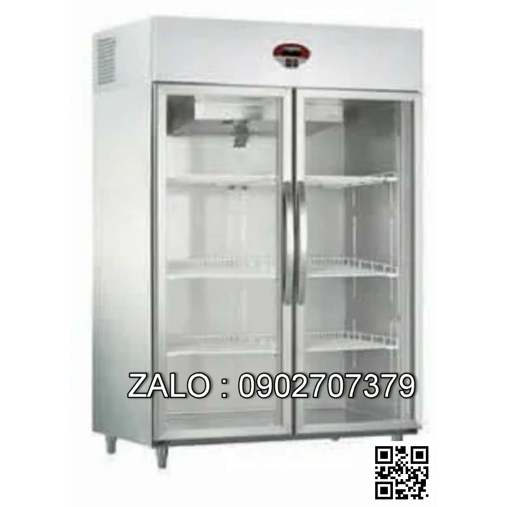 Tủ đông 2 cửa kính có quạt mát luxury R300-3