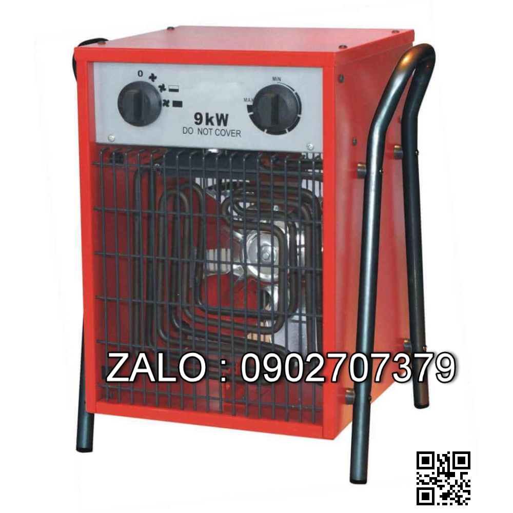 QUẠT SẤY GIÓ NÓNG BẰNG ĐIỆN TRỞ 9KW DẠNG VUÔNG