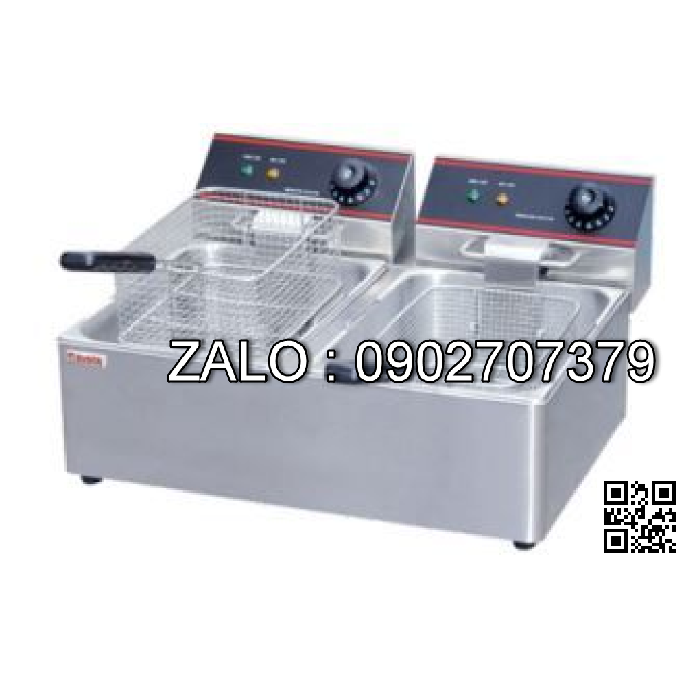 Bếp chiên nhúng điện 2 bồn 2 rổ Wailaan EF-6L-2