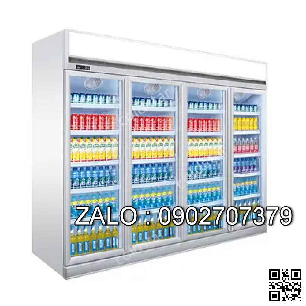 Tủ mát 2 cánh trưng bày siêu thị OKASU WSA13L2F