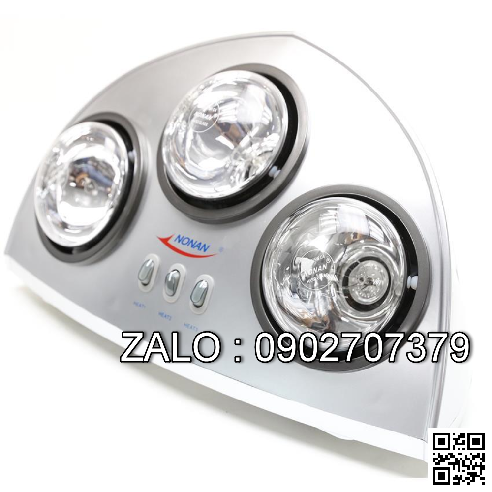 Đèn sưởi nhà tắm 3 bóng Nonan DS-16