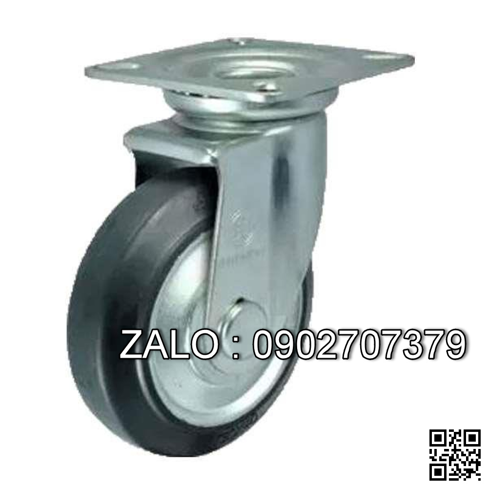 Bánh xe 75x32 - 2 vòng bi - u đen 19,00 - ti xoay