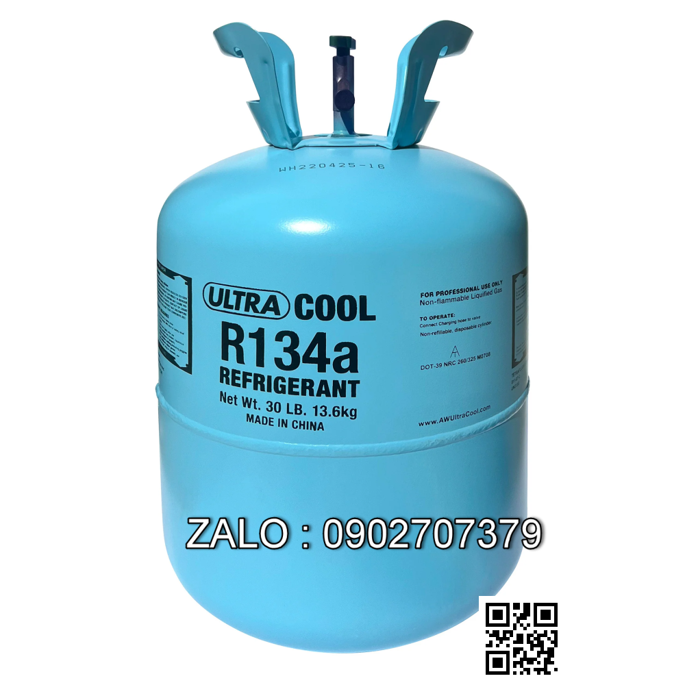 Gas may lam lanh R134A (1 binh =13.6kg)