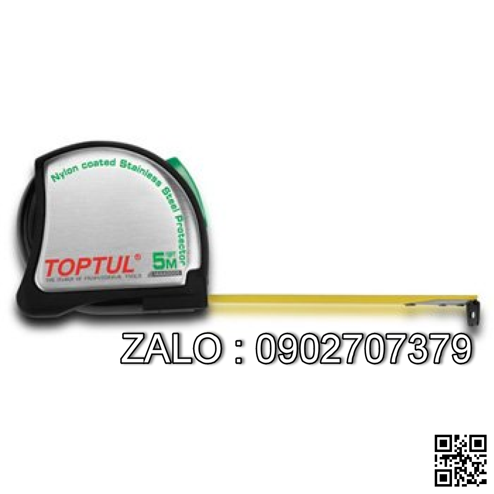 Thước dây Thép TOPTUL 5mx19mm nền vàng IAAB1905