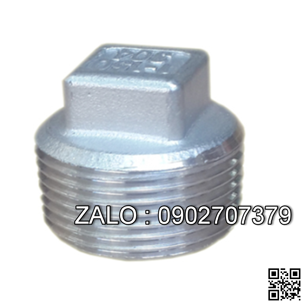Nút ren ngoài BSPT - INOX 304 DN25