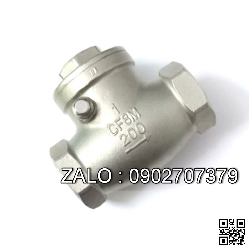 Van 1 chiều lá lất ren mạ kẽm DN20