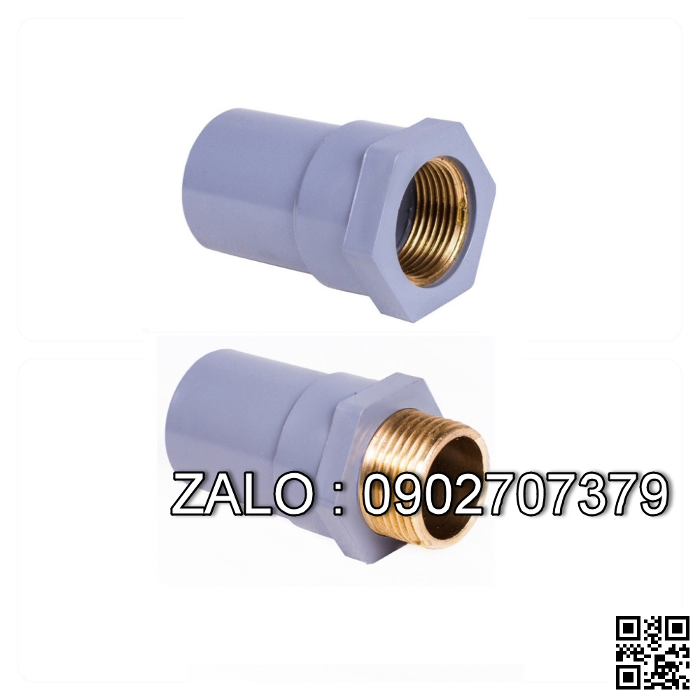 Nối ren ngoài sử dụng ống phi 20*1/2 Tiền Phong