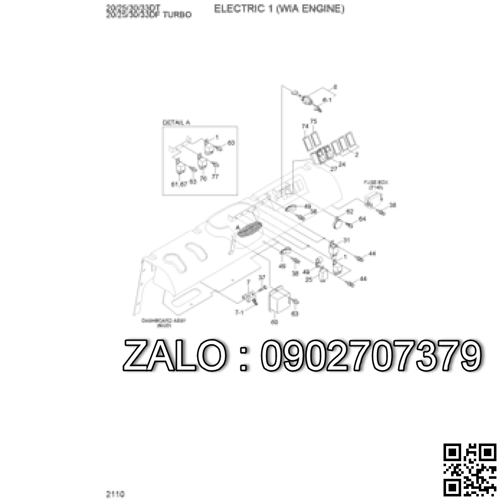 Cụm dây điện Hyundai 20/25/30/33DT-7 21HN-35121