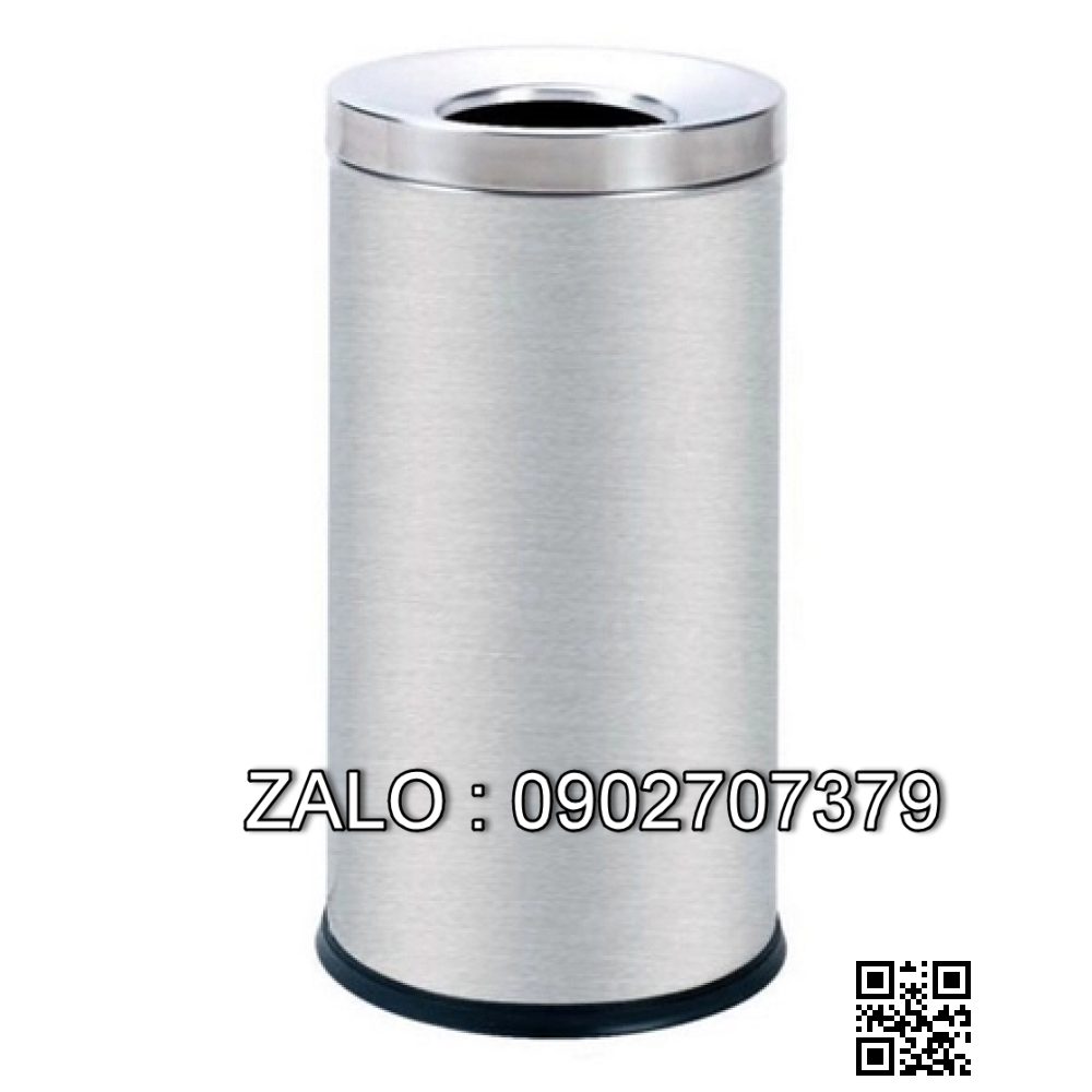 Thùng rác inox tròn không nắp A35-M