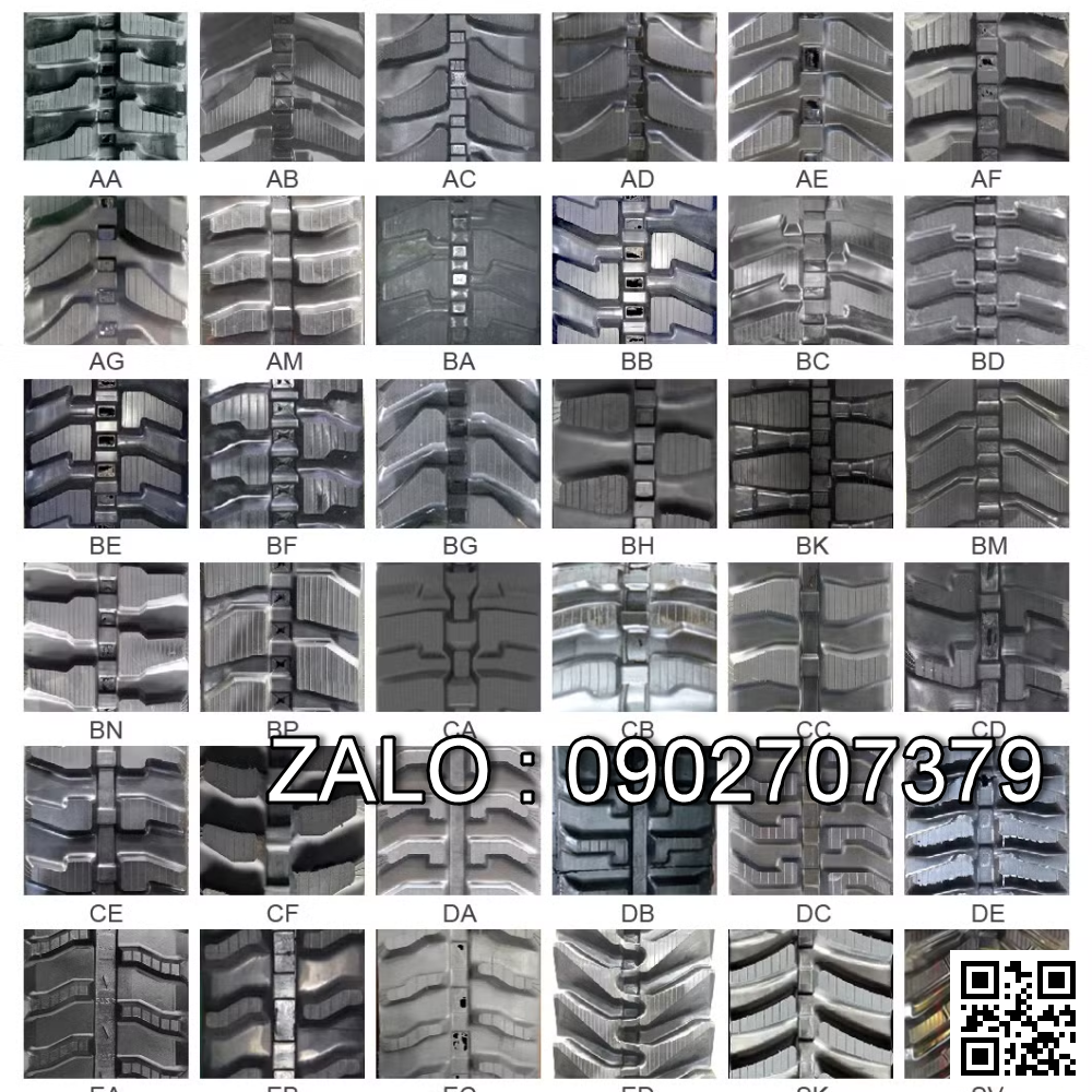 Xích cao su 135*18.5*42