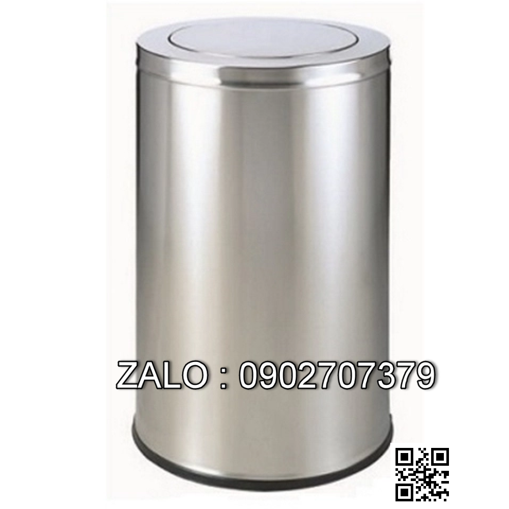 Thùng rác inox nắp bập bênh A35-G