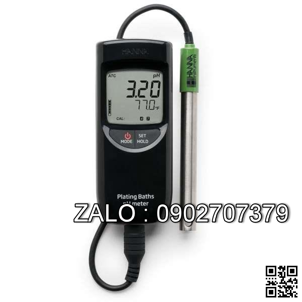 Máy đo pH/nhiệt độ cầm tay HANNA HI99131 (-2.00 ~16.00 pH; -5.0 ~105.0°C)