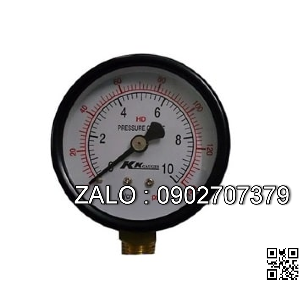 Đồng hồ áp suất KK gauge mặt 100mm