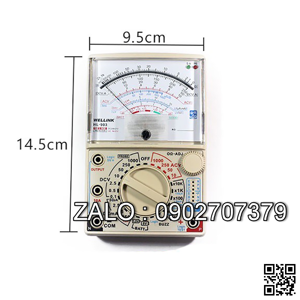 Đồng hồ đo vạn năng WELLINK HL-903
